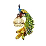 DYRABREST Wall Lamp Wall Sconce Color Creative Three-Dimensional Resin Carving Long Tail Crystal Lig