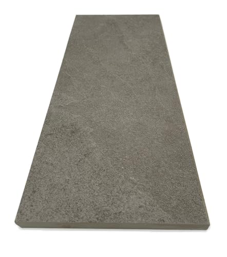 Margelle 60 cm grès cérame 2 cm épaisseur Largeur 25 cm (Gris Clair Urban)