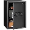 Amazon Basics Steel Home Security Safe Box with Electronic Keypad Lock for Documents, Jewelry, Valuables, 1.8 Cubic Feet, Black, 13.8″W x 13″D x 19.7″H