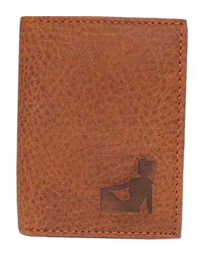 MARSHAL Virgo Zodiac Sign Logo Men's RFID Protected Genuine Leather Bifold Trifold Wallet (Trifold)4