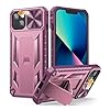 SOiOS for iPhone 13 iPhone14 Case with Stand: iPhone 13 iPhone14 Cover with Kickstand | Shockproof Military Grade Protective Cell Phone Case | TPU Durable Rugged Bumper Textured Matte Hybrid Design