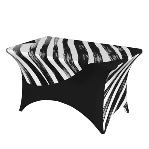 Nappe de table de patio à rayures pour repas en extérieur