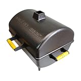 Churrasqueira Portátil a Carvão Tipo Bafo em Alumínio DURAFORT Modelo GOLD (Preto Craquelado)