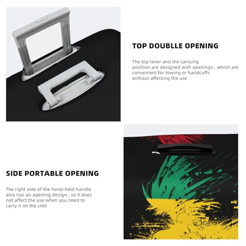 Travel Luggage Cover Guinea Guinean Flag Fashion Washable Baggage Suitcase Protector Fit For Luggage Small4