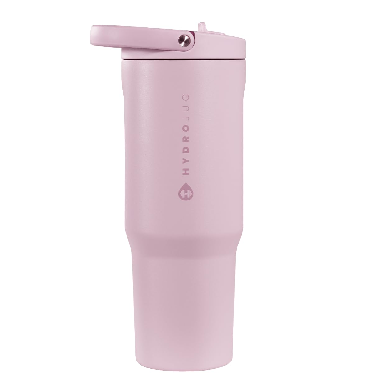 HydroJug Sport - Stainless Steel Tumbler with Straw, Vacuum Insulated, 32oz Leakproof Water Bottle, Ergonomic Design, Reusable, Dishwasher Safe,