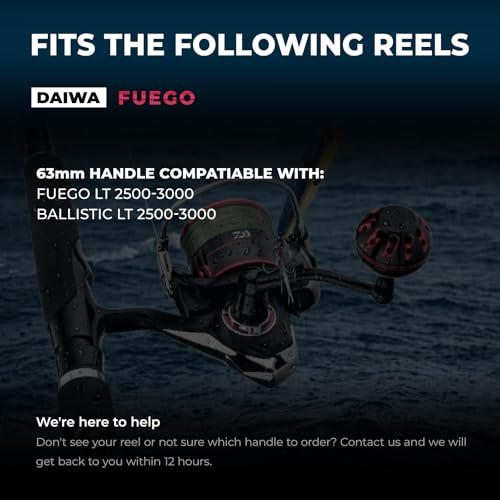 GOMEXUS Power Handle Compatible with Daiwa Fuego LT Ballistic LT 1000-4000,Fishing Spinning Reel Replacement Parts