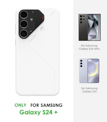 Image of Aulumu S24 Plus Galaxy Case | Vegan Leather Case | Compatible with MagSafe | Passive Cooling Samsung Galaxy S24 Plus Case - White
