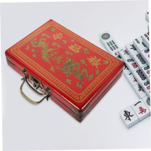 Estuche de Madera para Almacenamiento de Mahjong miniatura 2