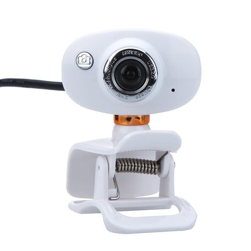 Ubersweet® Clip-on Web Camera for Computer PC Laptop | Color- White