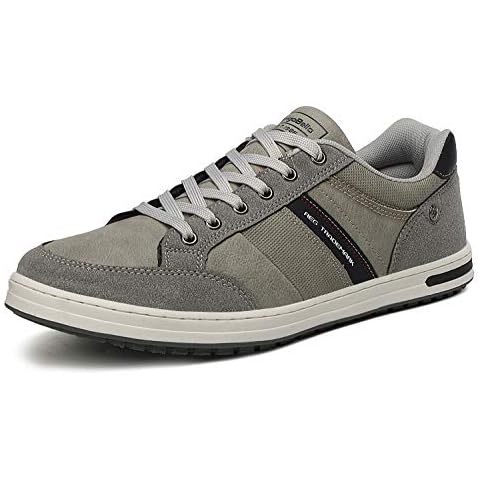 AX BOXING Mens Casual Shoes Fashion Sneakers Breathable Comfort Walking Shoes for Male(Gray Color, Numeric_8) Cover
