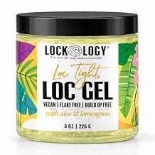 Loc Gel - لا يوجد تراكم أو بقايا أو رقائق، جل إعادة لف عشب الليمون من الألوة للمواقع، إكسسوارات Dreadlock، 8 أونصة فلوريدا