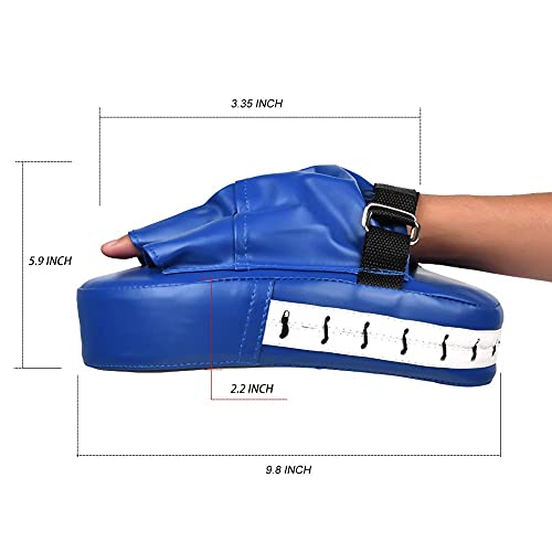 2Pcs Boxing Mitts, Mma Punching Focus Mitts, Kickboxing Muay Thai Pads, Training Boxing Target Pads/Gloves, Martial Arts For Youth, Men & Women Gift (Pu Leather) #TOP4
