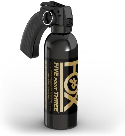 Fox Labs PG12SDB Crowd Control 12 oz. OC Spray w/Pistol Grip & Stream Pattern