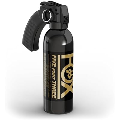 Fox Labs PG12SDB Crowd Control 12 oz. OC Spray w/Pistol Grip & Stream Pattern