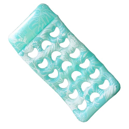 Chaise flottante avec appuie-tête intégré et design tropical pour piscine et plage