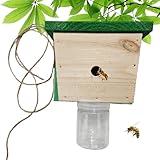 Wespenfalle - Hergestellt Aus Holz, Ausbruchsicher Und Wiederverwendbar | Holzbienen- Und...
