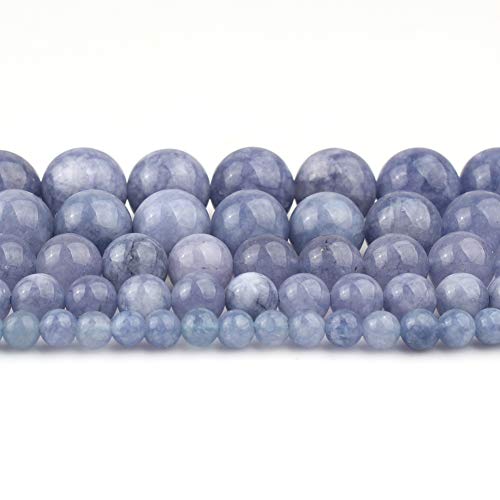 Love Beads Natural Angelite Stone Beads 8 Mm Round Loose Gemstone #TOP2