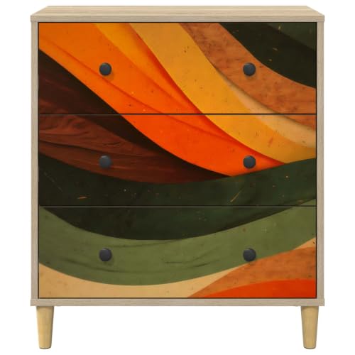 Cajonera para guardar cosas en el dormitorio cómoda moderna rectangular de madera sonoma 8