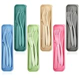 【Conception Ergonomique】Conçus pour le confort de l'utilisateur, les couverts de camping présentent des bords polis pour éviter toute blessure à la bouche. Les poignées antidérapantes offrent une prise sûre et confortable, faisant des repas une expérience sans tracas.