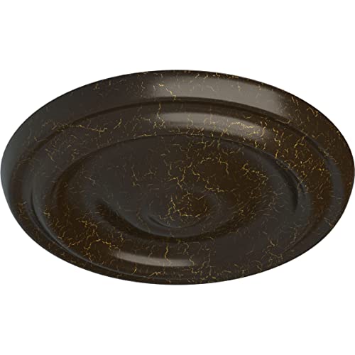 Image of 9 5 /8 inchOD x 1 1 /8 inchP Maria Ceiling Medallion (Fits Canopies up to 1 3 /4 inch), Hand-Painted Stone Hearth Crackle