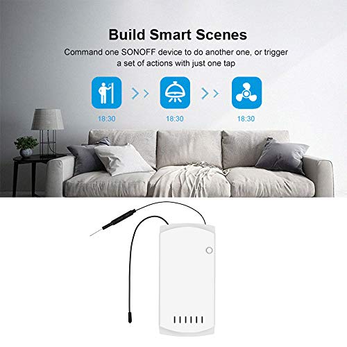 Anself SONOFF IFan03 Interruptor Inteligente para Ventilador de Teto - Com Controle Remoto e Compatí