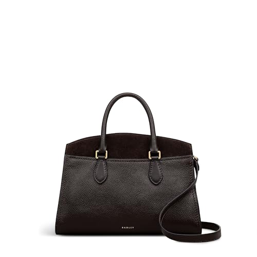 RADLEY London Portland Way Women's Leather Medium Zip Around Top Handle, Dark Oak
