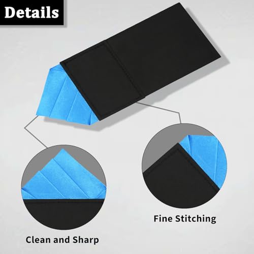 Image of Mens Pre-Folded Pocket Squares on Card Pocket Handkerchief for Suit Accessories