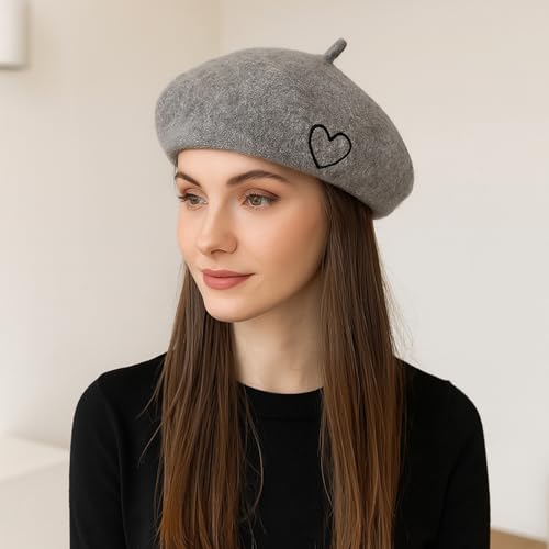 Gorro boina de lana estilo francés para mujer y bebé miniatura 3