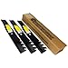 MowerPartsGroup (3) Mulching Blades Fits Hustler 48" Raptor SD, Fastrak Replaces 795757 601123 796623, Gator Style Blades