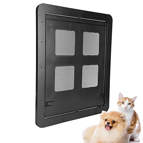 Puertas para Gatos, Puerta para Mascotas, Solapa para Gatos, Gateras para Puertas, Puerta para Gatos con Túnel, Negro, para Gato con Cierre Magnético De Perros Grandes, Gatos Y Mascotas