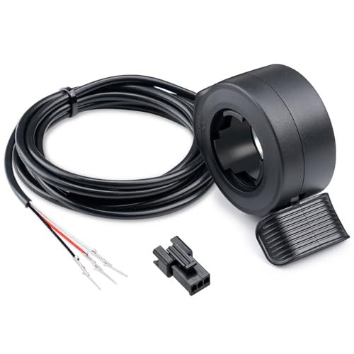 Image of Zeekpowa Thumb Throttle Twist Throttle for Bafang BBS01B /BBS02B /BBS-HD Mid Drive Motors 3-Pin Female Connector eBike Conversion Kit Accessory