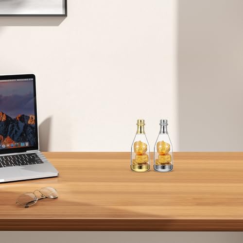 Boîtes à dragées en forme de bouteille de vin mousseux, petit coffret présent chic, 20 Pcs