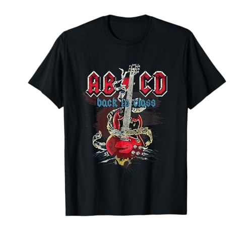 Retro Rock Red Rocks Guitare classique ABCD Back in Class T-Shirt