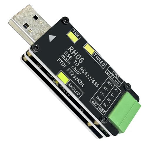Jhoinrch USB to RS485 RS422 Converter Adapter Base on FTDI FT232RNL Chip with Protection Circuits Work for Modbus