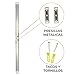 Luminaria Pantalla Lampara LED 150cm 48w. Color Blanco Frio (6500K). Tubo integrado...