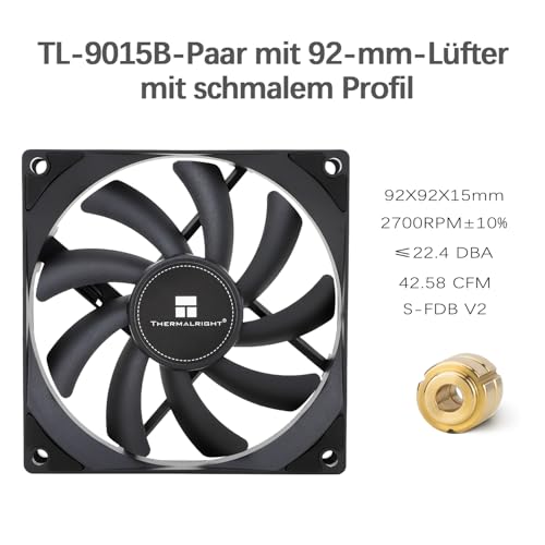 Refroidisseur de CPU Thermalright AXP90 X36 Noir Bas Profil avec Ventilateur 2700tr/min - 3