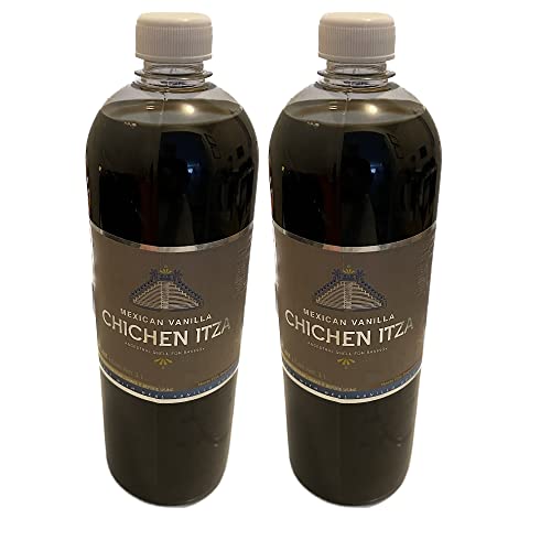 2 X Chichen Itza Pure Mexican Vanilla Made With Real Vanilla Bean 33.2 fl. oz.