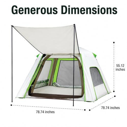 Carpa inflable para camping 3-4 personas con bomba manual miniatura 4