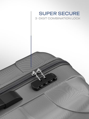 Image of Safari Medium Voro 65cm Trolley Bag Hard Case Polypropylene, 8 Spinner Wheels, 360 Degree Wheeling Carry on Luggage, Travel Bag, Suitcase for Travel, Trolley Bags for Travel, Gunmetal