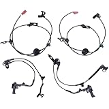 4PCS Front Rear Left and Right ABS Wheel Speed Sensor for Ford Fusion 2010-2012 Lincoln MKZ, Mercury Milan 2011 Driver and Passanger Side Wheel Speed Sensors AE5Z2C205B AE5C2C204AC 6E5Z2C187AA