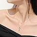 MONOZO Initial Necklace for Women Birthday Gifts - 14K Gold Filled A Initial Letter Necklaces Key Charm Cubic Zirconia Pendant Necklace for Couple Her Wife Girlfriend