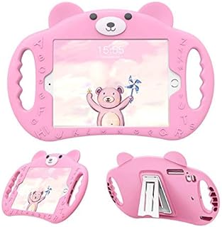 PZOZ iPad Mini Case Kids Shock Proof Handle Stand Cover for Apple 7.9 Inch Mini 1/2/3/4 Generation Tablet ShockProof 1st/2nd/3rd/4th Gen for Boys and Girls Children (Pink)