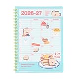 手帳 2026 スケジュール帳 2026年4月始まり 月間ブロック B6変型 ノートブックカレンダー・S・縦型/ブランチブラザー トースト マークス 26SDR-NB13-BL