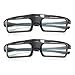 Produktbild Mouwa 3D Active Shutter-Brille, Wiederaufladbare 3D-Brille Für Den Fernseher Für HF/Bluetooth Sony Panasonic Samsung 3D-Fernseher Und Epson 3D-Projektor 3D-Brillen Kompatibel TDG-BT500A,2Pack