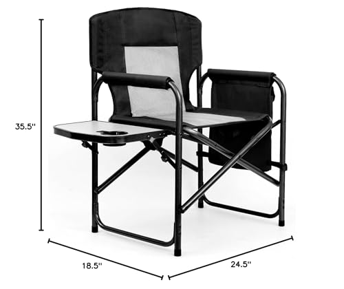Yestomo Camping Director Chair YC2302-BlackGrey の商品画像 2