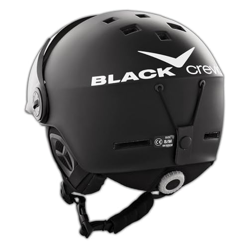 BLACK CREVICE Skihelm Saalbach I Skihelm mit Visier im Pilotenstyle in verschiedenen Farben I...