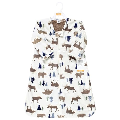 Image of Hudson Baby Unisex Baby Long Sleeve Plush Faux Fur Sleeping Bag, Wearable Blanket