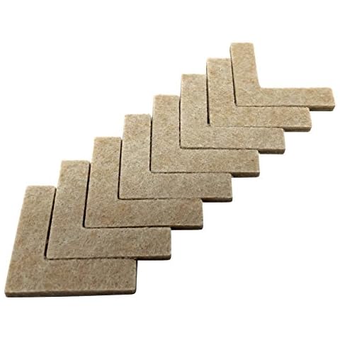 Shepherd Hardware 9816 1-1/2-Inch Heavy Duty Self-Adhesive Felt Corner Furniture Pads, 8-Pack Cover