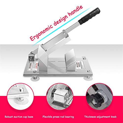 QHGao Manueller Gefrierfleischschneider, Edelstahl-Fleischschneider Für Grill-, Heißtopf- Und Andere Hausmannskost… – Bild 3