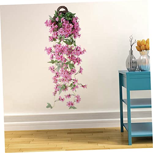Abaodam Baskets Arch With Garden Vine Cherry Hanging Blossoms For Room Home Basket Flowers Decorations Decor Cm Decoration Wisteria Party Wedding Artificial Fake Rattan Garland Wall #TOP4